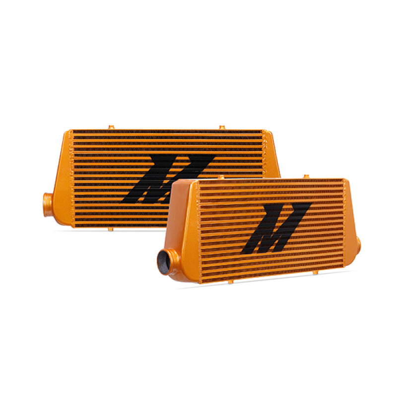 Mishimoto Universal Gold R Line Intercooler Overall Size: 31x12x4 Core Size: 24x12x4 Inlet / Outlet - eliteracefab.com