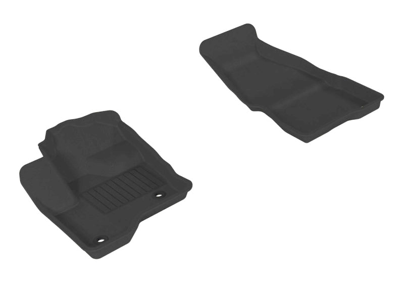 3D MAXpider 2009-2019 Ford Flex Kagu 1st Row Floormat - Black - eliteracefab.com