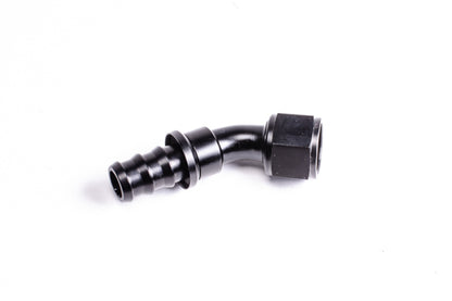 Radium Engineering 45 Degree 8AN Pushlok Hose End Fitting - eliteracefab.com