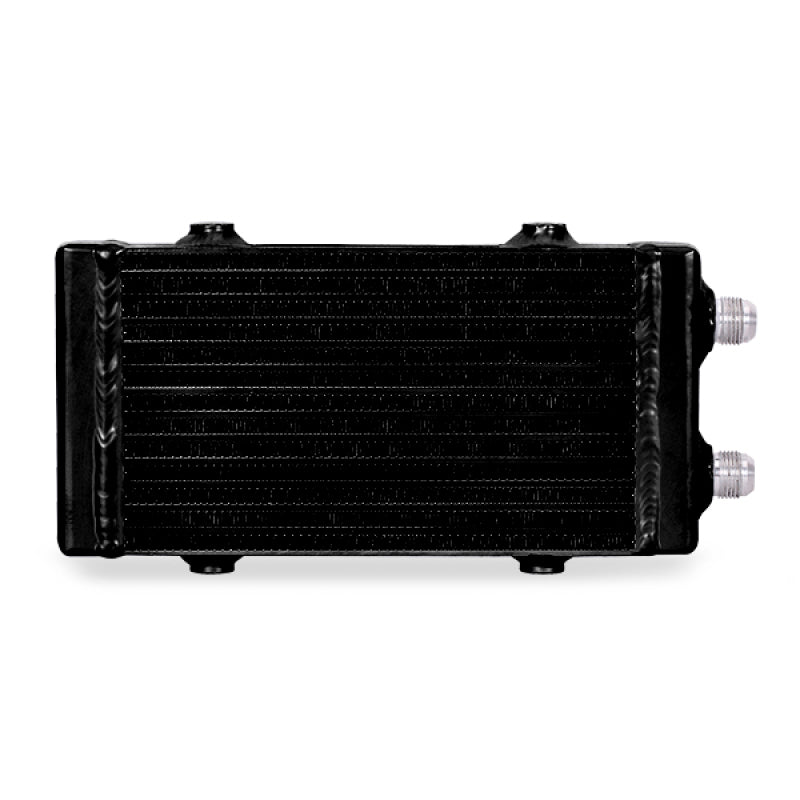 Mishimoto Universal Small Bar and Plate Dual Pass Black Oil Cooler - eliteracefab.com