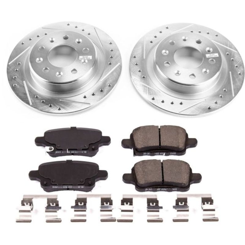 Power Stop 2018 Chevrolet Equinox Rear Z23 Evolution Sport Brake Kit - eliteracefab.com