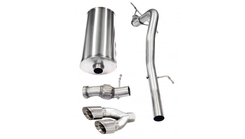 Corsa 11-13 Cadillac Escalade 6.2L V8 Polished Sport Cat-Back Exhaust - eliteracefab.com