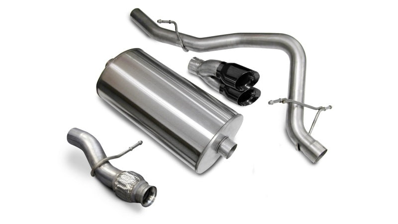Corsa 09-11 Chevrolet Tahoe 5.3L V8 Black Sport Cat-Back Exhaust CORSA Performance