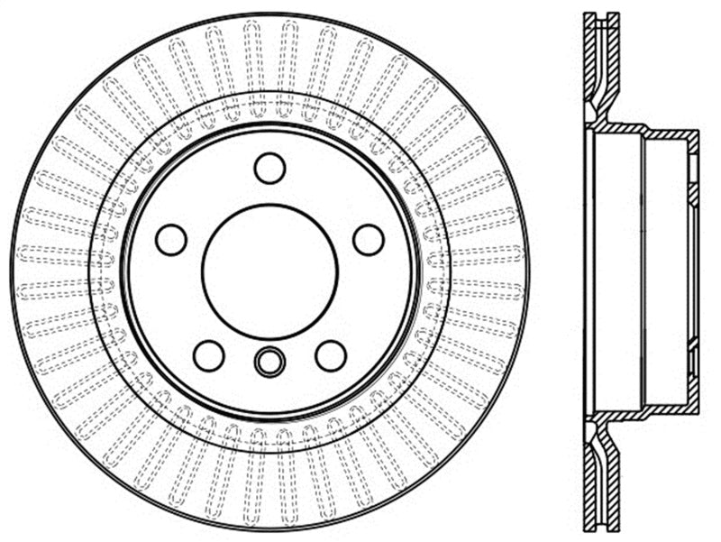 StopTech BMW 12-15 335i / 2014 428i / 2014 235i/228i Rear Right Slotted Sport Brake Rotor - eliteracefab.com