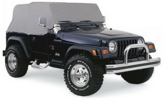 Rampage 1987-1991 Jeep Wrangler(YJ) Cab Cover With Door Flaps - Grey - eliteracefab.com