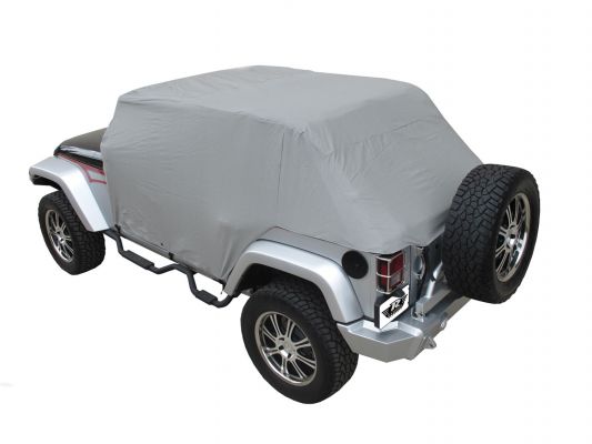 Rampage 2007-2018 Jeep Wrangler(JK) Unlimited Cab Cover With Door Flaps - Grey - eliteracefab.com