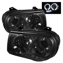 Load image into Gallery viewer, Spyder Chrysler 300C 05-10 Projector Headlights LED Halo LED Smke (Not Included) PRO-YD-C300C-HL-SM - eliteracefab.com