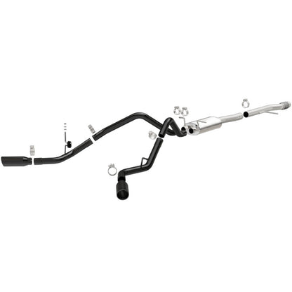 MagnaFlow SYS Cat-Back 3.5in Black Dual Split Rear Tips 14-15 Chevy Silverado/GMC Sierra 4.3L-5.3L Magnaflow