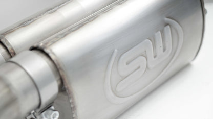 Stainless Works 2010-14 Ford Raptor Exhaust X-Pipe Turbo Resonator Front Passenger Rear Tire Exit Stainless Works