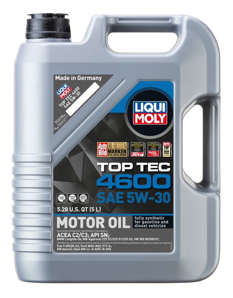 LIQUI MOLY 5L Top Tec 4600 Motor Oil 5W30 LIQUI MOLY