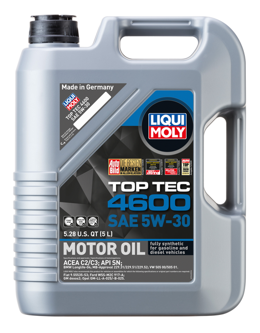 LIQUI MOLY 5L Top Tec 4600 Motor Oil 5W30 LIQUI MOLY