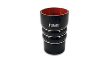 Load image into Gallery viewer, Vibrant 3.00in x 4.00in In/Out 45 Degree Black Silicone Transition Hose - eliteracefab.com