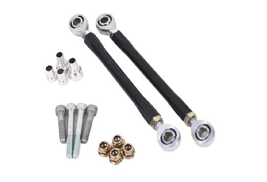 BMR 08-17 CHALLENGER REAR SWAY BAR END LINK KIT - BLACK - eliteracefab.com
