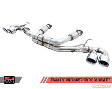 Load image into Gallery viewer, AWE Tuning 2020 Chevrolet Corvette (C8) Track Edition Exhaust - Quad Chrome Silver Tips - eliteracefab.com