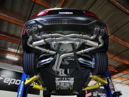 aFe 20-22 Audi RS6 Avant V8 4L (tt) MACH Force-Xp 3in to 2.5in 304 SS Cat-Back Exhaust w/ Black Tip aFe