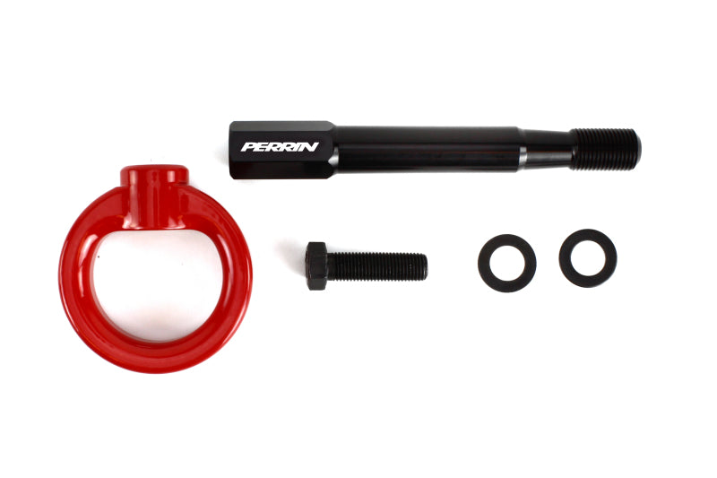 Perrin Tow Hook Kit - Front 2018+ Subaru WRX/STI - Red - eliteracefab.com