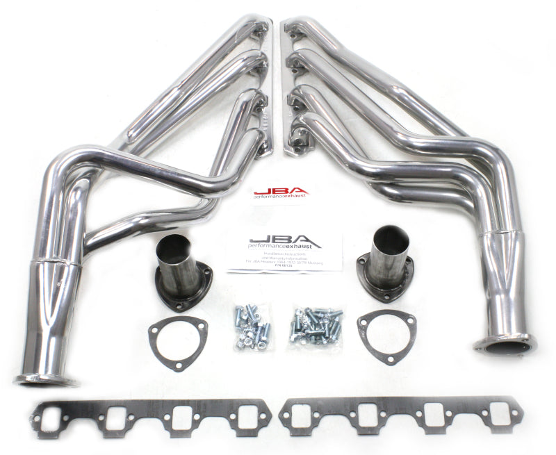 JBA 6613SJS | 65-73 FORD MUSTANG 260-302/71-73 FORD 260-351W SBF 1-5/8IN PRIMARY SILVER CTD LONG TUBE HEADER; 1965-1973 - eliteracefab.com