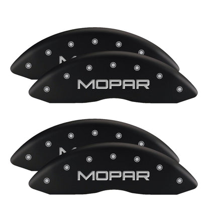 MGP 4 Caliper Covers Engraved Front & Rear Red Powder Coat Finish Silver Charac 100 Anniversary Logo MGP