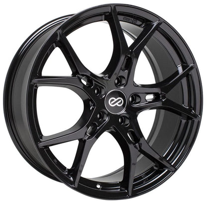 Enkei Vulcan 17X7.5 38mm Offset 5x114.3 Bolt 72.6mm Bore Gloss Black Wheel Enkei