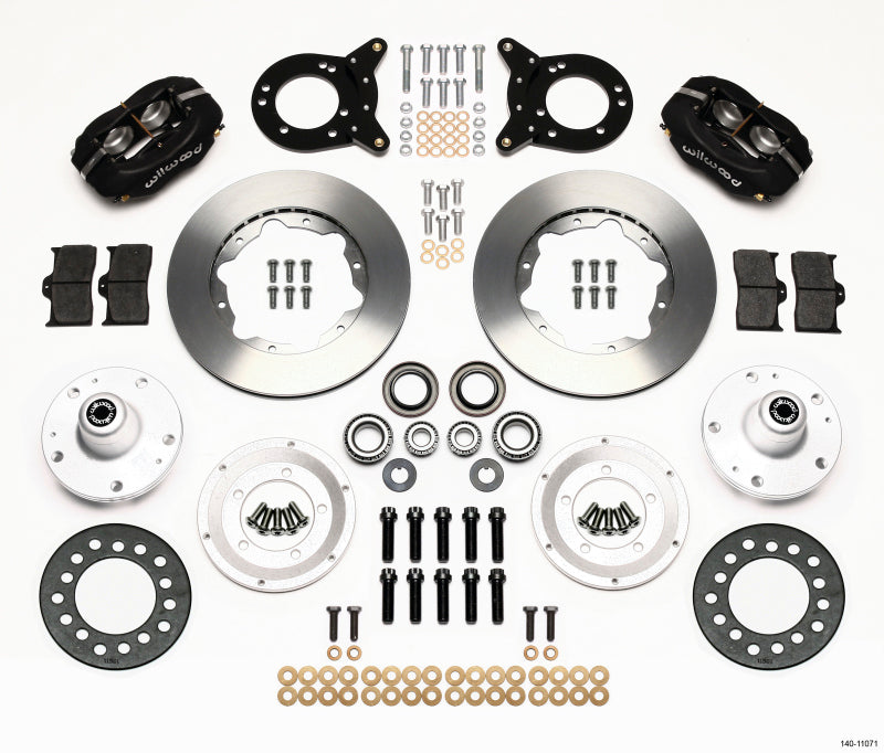 Wilwood Forged Dynalite Front Kit 11.00in 1965-1969 Mustang Disc & Drum Spindle Wilwood