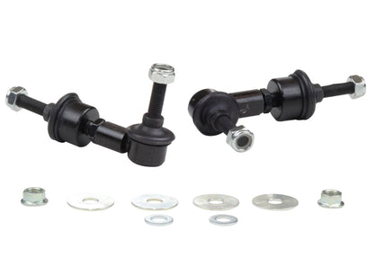 Whiteline 5/05+ Ford Focus / 04+ Mazda 3 BK Rear Swaybar Link Kit H/Duty Adj Steel Ball - eliteracefab.com