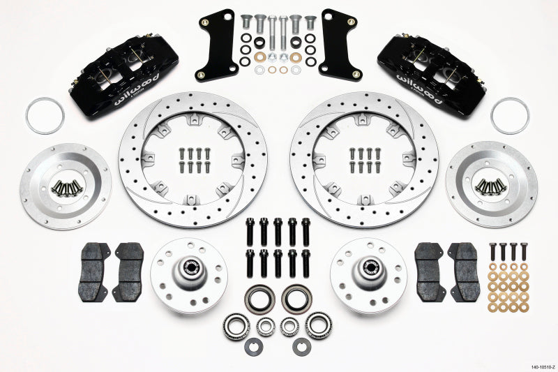 Wilwood Dynapro 6 Front Hub Kit 12.19in Drill-Zinc 67-69 Camaro (*Line Kit Needed*) Wilwood