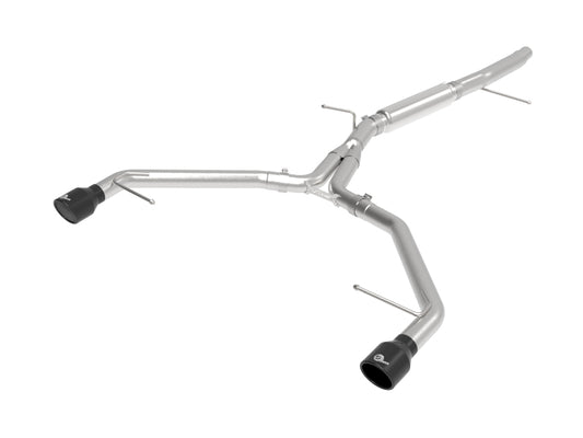 aFe 17-19 Audi A4 (L4-2.0L) MACH Force-Xp  Stainless Steel Axle-Back Exhaust System - Black Tip aFe