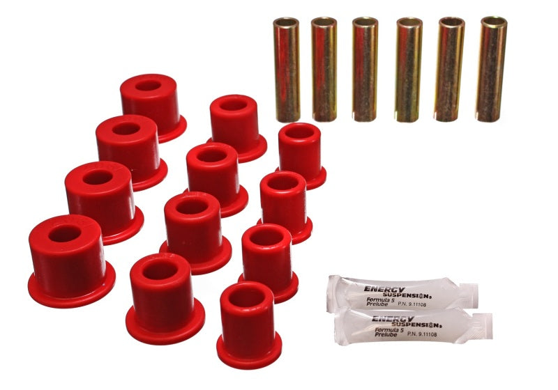 Energy Suspension Rear Spring Bushings - Red - eliteracefab.com