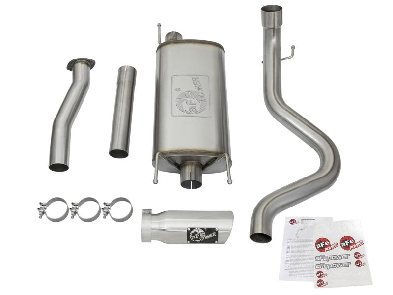 aFe MACHForce XP Cat-Back SS Exhaust w/ Polished Tips 16 Toyota Tacoma V6-3.5L - eliteracefab.com