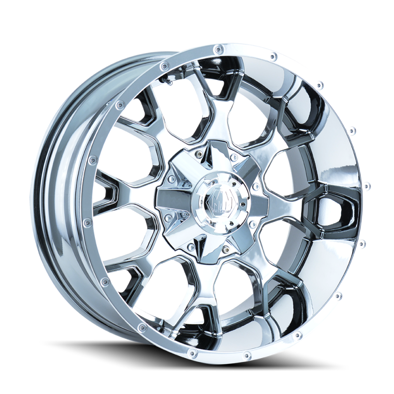 Mayhem 8015 Warrior 20x9 / 8x180 BP / 0mm Offset / 124.1mm Hub Chrome Wheel