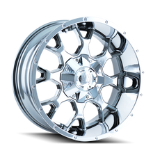 Load image into Gallery viewer, Mayhem 8015 Warrior 20x10 / 8x180 BP / -25mm Offset / 124.1mm Hub Chrome Wheel