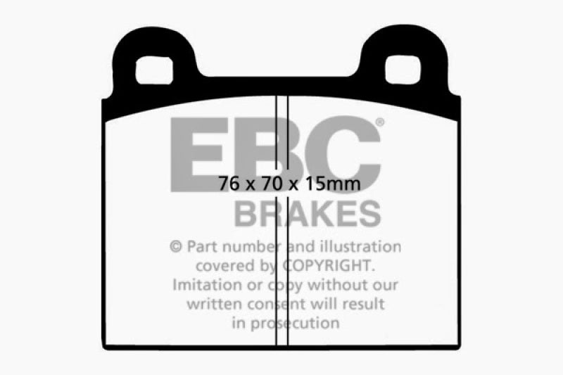 YellowStuff Front Brake Pads - DP4103R EBC