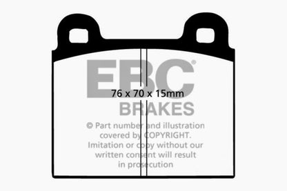 YellowStuff Front Brake Pads - DP4103R EBC
