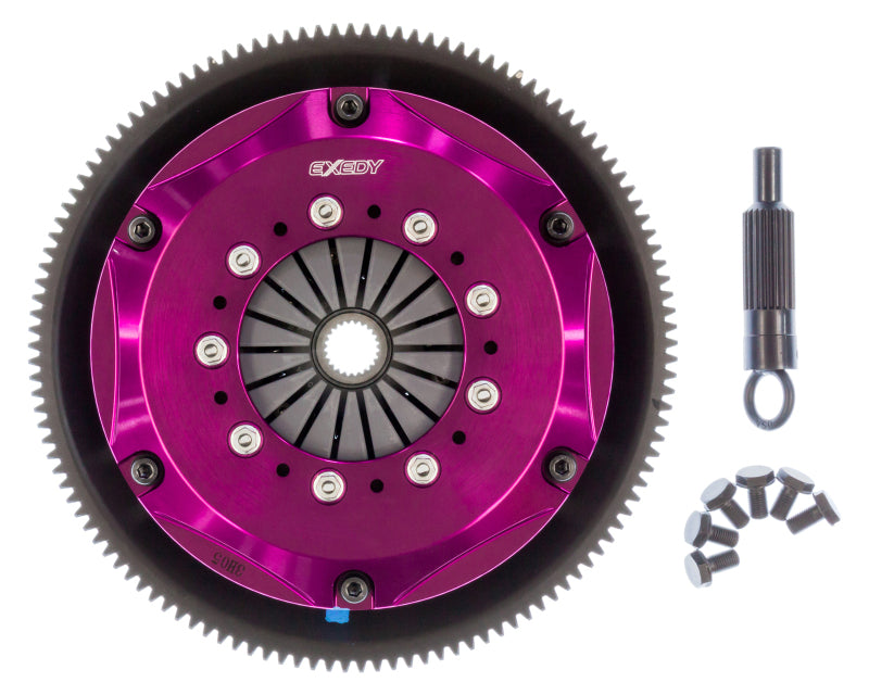 Exedy 1986-1989 Mazda RX-7 R2 Hyper Twin Cerametallic Clutch Sprung Center Disc Push Type Cove - eliteracefab.com