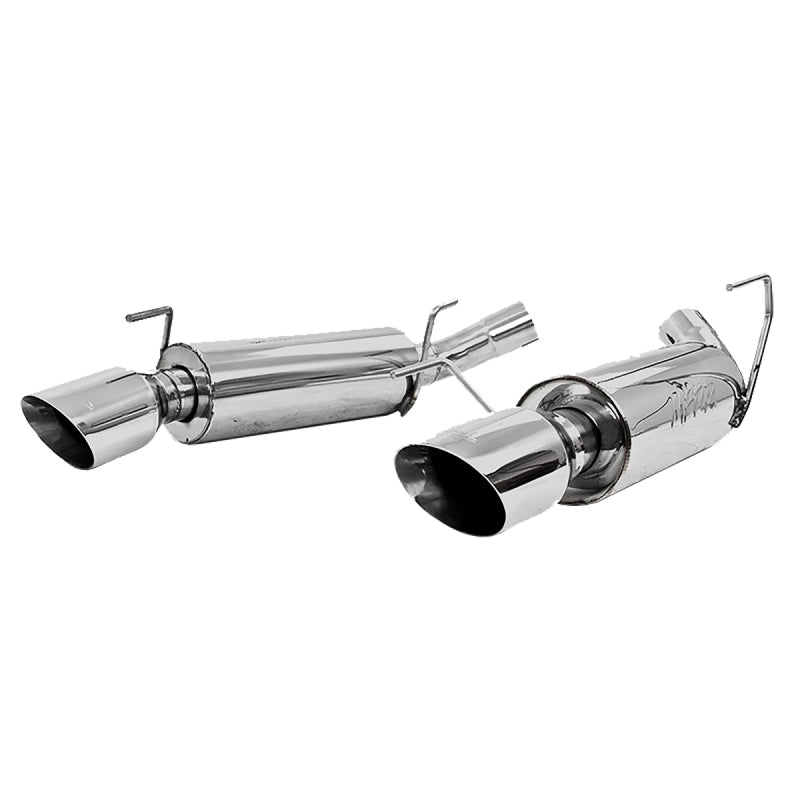 MBRP 05-10 Ford Mustang GT 5.0/Shelby GT500 Dual Mufflers Axle Back Split Rear AL - eliteracefab.com