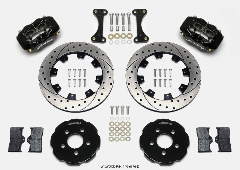 Wilwood Forged Dynalite Front Hat Kit 12.19in Drilled 00-04 PT Cruiser/03-04 SRT/4 Wilwood