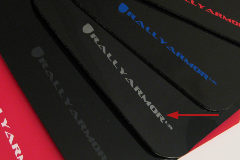 Rally Armor UR Mudflaps Black Urethane Silver Logo 2002-2007 Impreza 2002-2007 WRX / 2004-2007 STI - eliteracefab.com