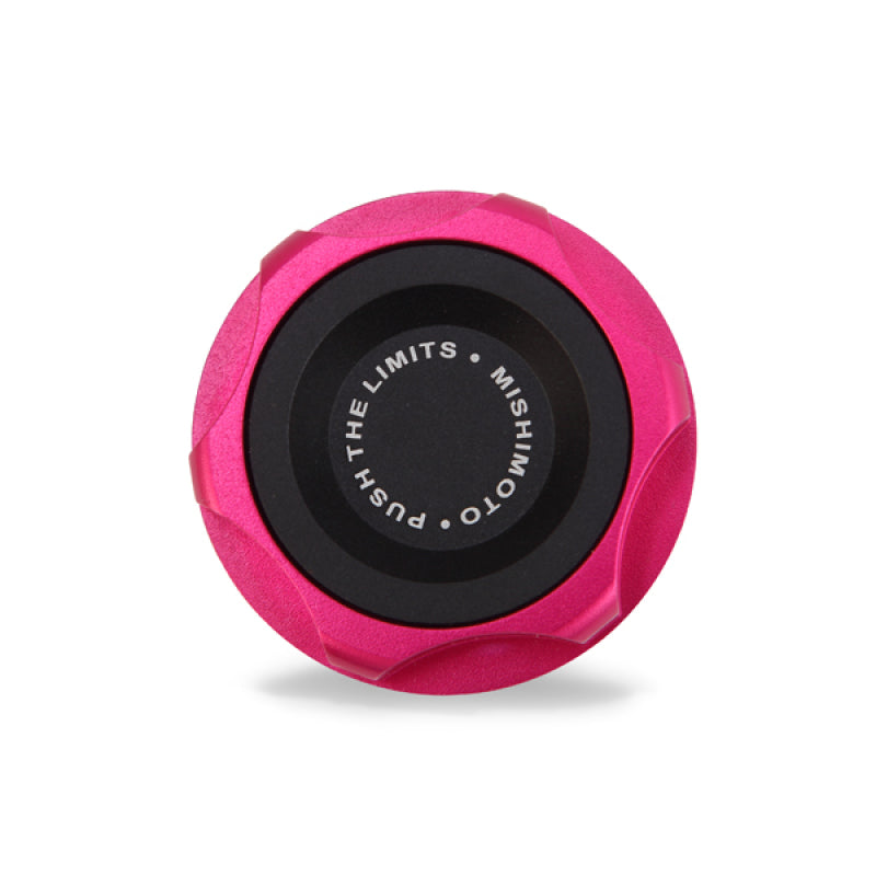 Mishimoto Subaru Oil FIller Cap - Pink - eliteracefab.com