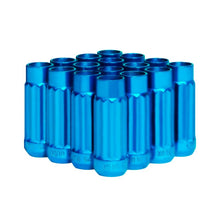 Load image into Gallery viewer, BLOX Racing Tuner 12P17 Steel Lug Nuts - Blue 12x1.25 Set of 16 12-Sided 17mm