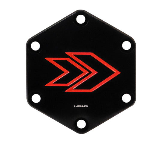 NRG Engraved Arrow Horn Delete Button-RED - STR-620RD