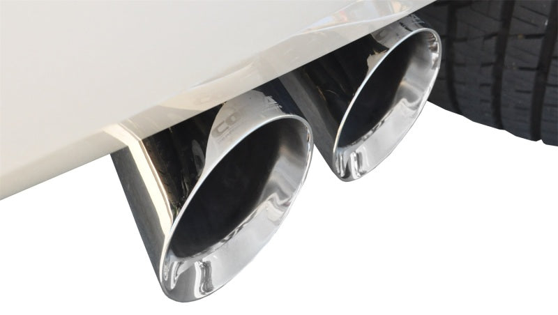 Corsa Cat Back Exhaust, Sport, 3in, Single Side Twin Polished 4in Tips, 2015 Chevy Tahoe/GMC Yukon - eliteracefab.com