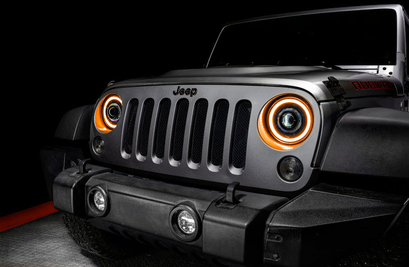 ORACLE Lighting 07-18 Jeep Wrangler JK Oculus 7in. Switchback Bi-LED Projector Headlights - eliteracefab.com