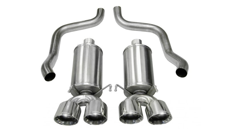 Corsa 09-13 Chevrolet Corvette C6 6.2L V8 Polished Xtreme Axle-Back Exhaust - eliteracefab.com