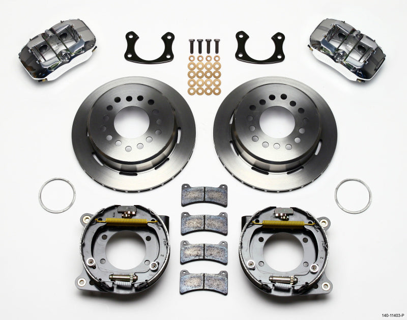 Wilwood Dynapro Low-Profile 11.00in P-Brake Kit - Polish Small Ford 2.50in Offset Wilwood