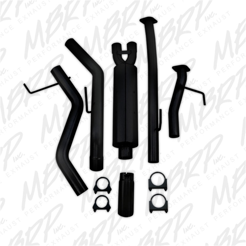 MBRP 2009-2014 Toyota Tundra 5.7L EC-Std. & SB/CC-SB 3in Cat-Back Single Side AL - Black - eliteracefab.com