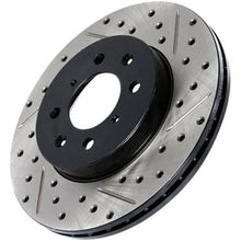 Load image into Gallery viewer, STOPTECH 11-17 DODGE DURANGO SPORT DRILLED &amp; SLOTTED FRONT DRIVER-SIDE BRAKE ROTOR, 127.58006L - eliteracefab.com