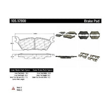 Load image into Gallery viewer, CENTRIC POSI-QUIET CERAMIC BRAKE PADS W/HARDWARE – REAR, 105.17900 - eliteracefab.com