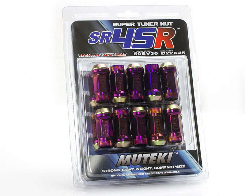 WHEEL MATE MUTEKI SR45R LUG NUT KIT 12×1.5 – BURNED TITAN Wheel Mate