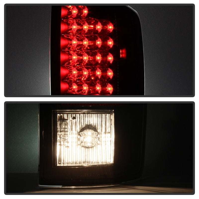 Spyder Dodge Ram 07-08 1500/Ram 07-09 2500/3500 LED Tail Lights Black ALT-YD-DRAM06-LED-BK - eliteracefab.com