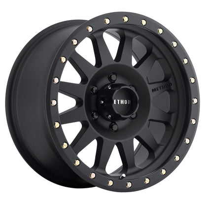 Method MR304 Double Standard 15x8 -24mm Offset 6x5.5 108mm CB Matte Black Wheel - eliteracefab.com